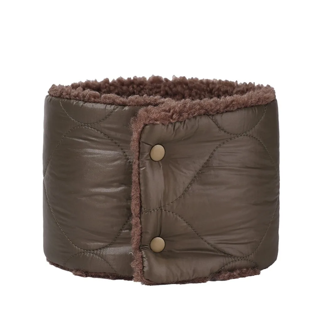 Calentador térmico de cuello con cierre a presión a la moda, babero, bufanda gruesa de lana, calentador suave, tubo para el cuello, polaina para el cuello para motocicleta y esquí, Otoño e Invierno - imagen 4