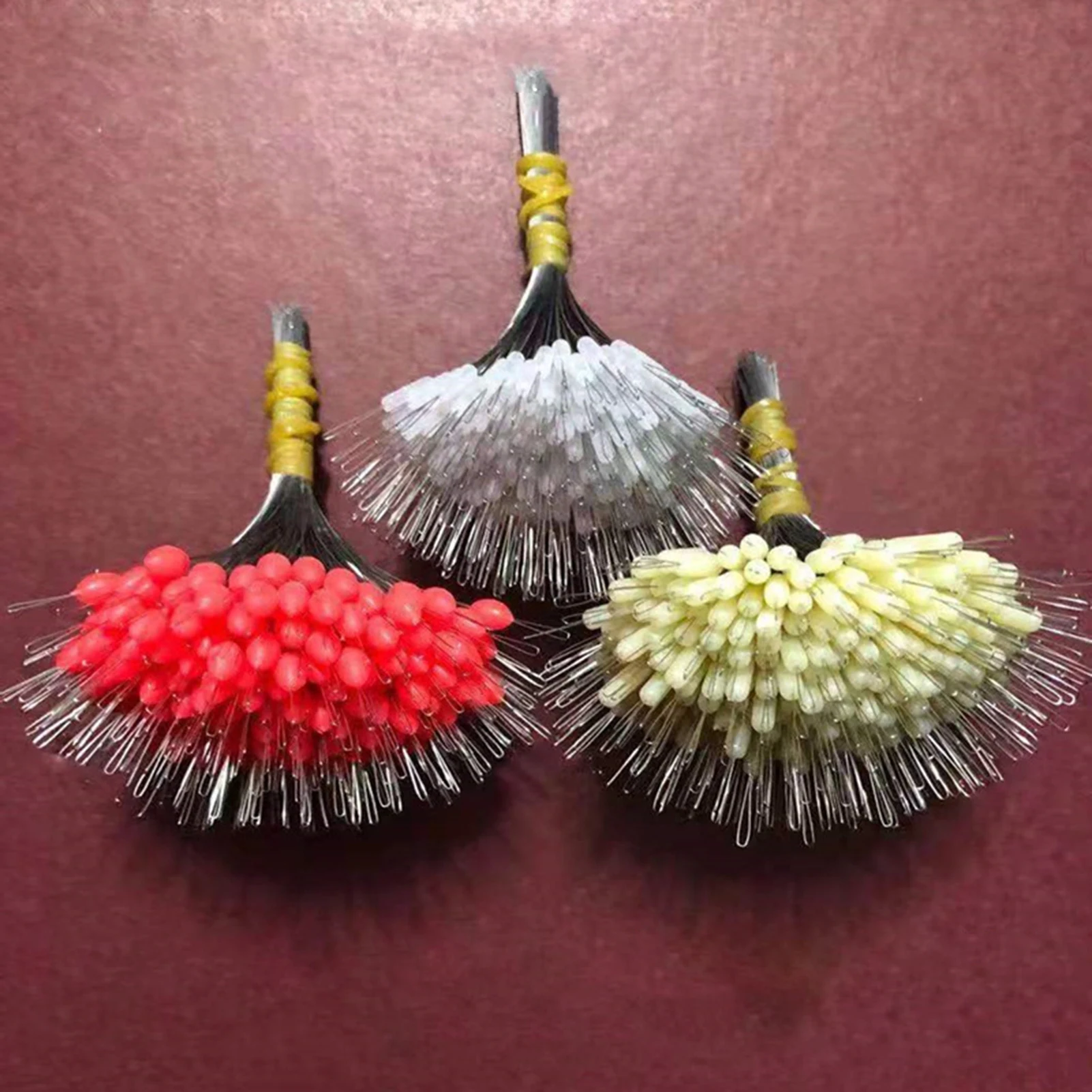 Lote de 300 unidades de silicona Space Bean Stopper 1,0-8,0 # flotador de pesca profesional antihebra tapón de línea de pesca Bobber flotador de pesca - imagen 3