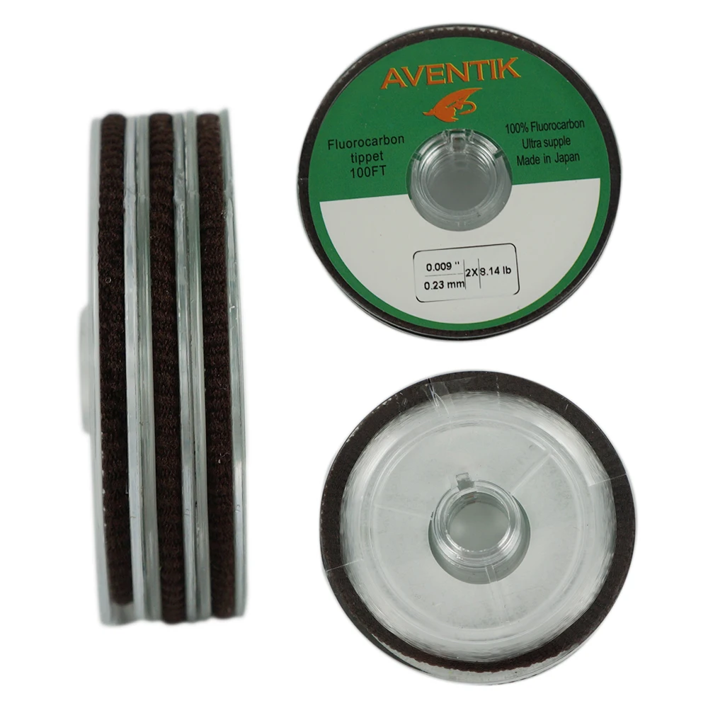 Línea de pesca Aventik 100% fluorocarbono Tippet 100 pies/carrete - imagen 4