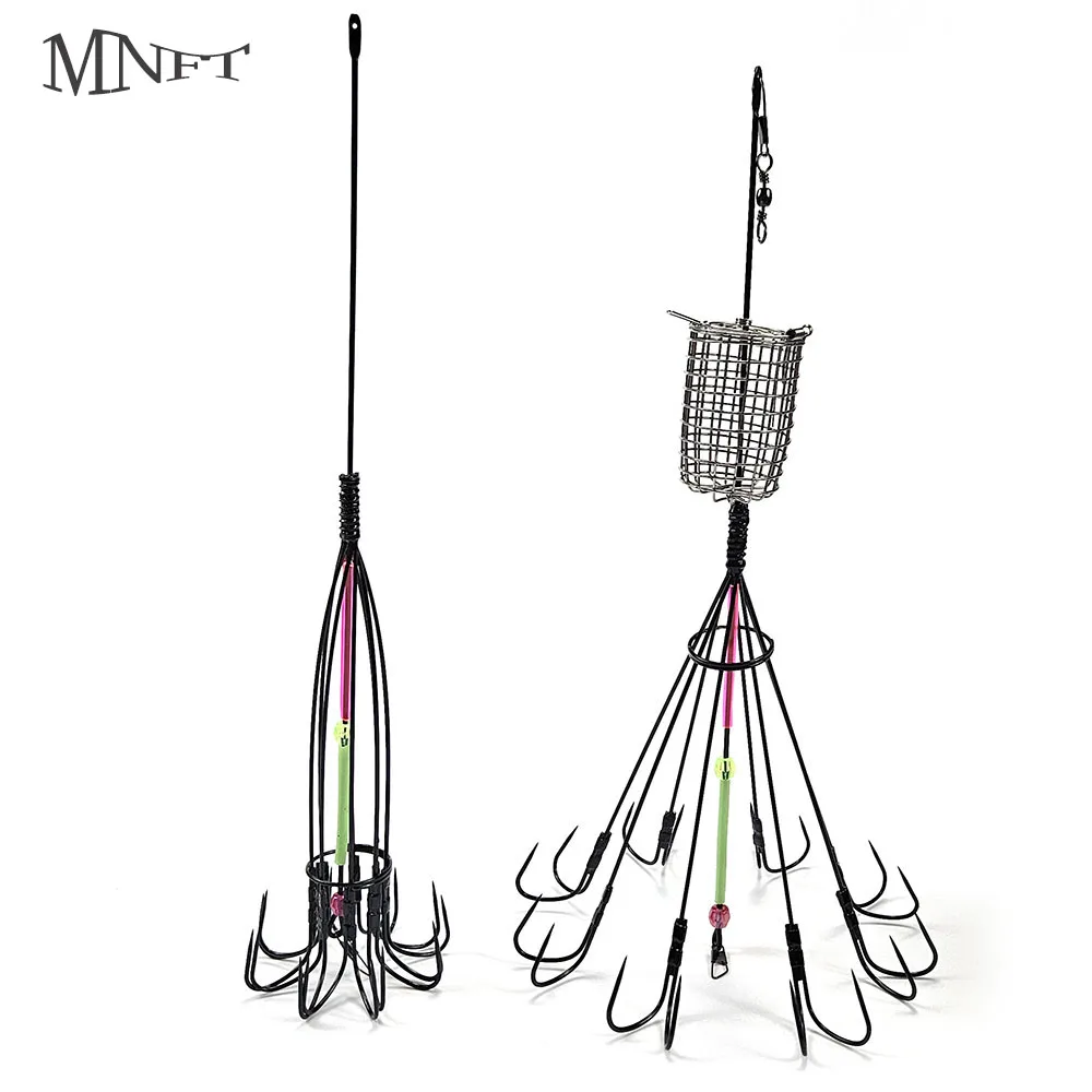 MNFT Potera luminosa para calamar – Señuelo con jaula para cebo