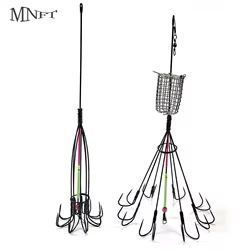 MNFT Potera luminosa para calamar – Señuelo con jaula para cebo