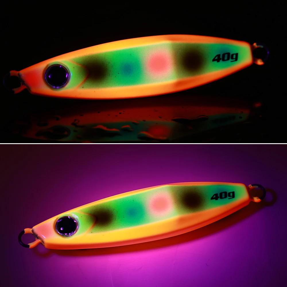 CASTFUN 40g 60g 80g 100g señuelo de Jigging lento diseño japonés océano Stinger ala señuelo plantilla de Metal - imagen 3