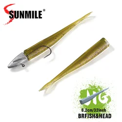 Combo Jig Head Minnow para lubina y lucio