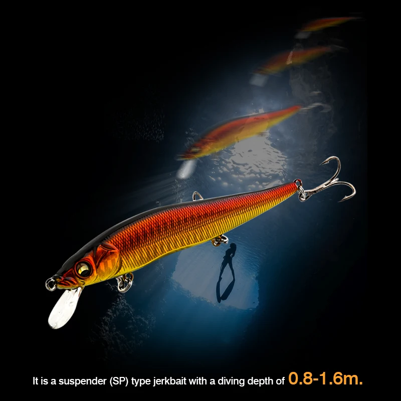 FJORD-señuelo de pesca de largo alcance, cebo de pesca y 14g de 110mm, perca de Lucio, carpa marina, Swimbait duro, sonido de golpeo, herramientas de pesca, artículo de equipo - imagen 5