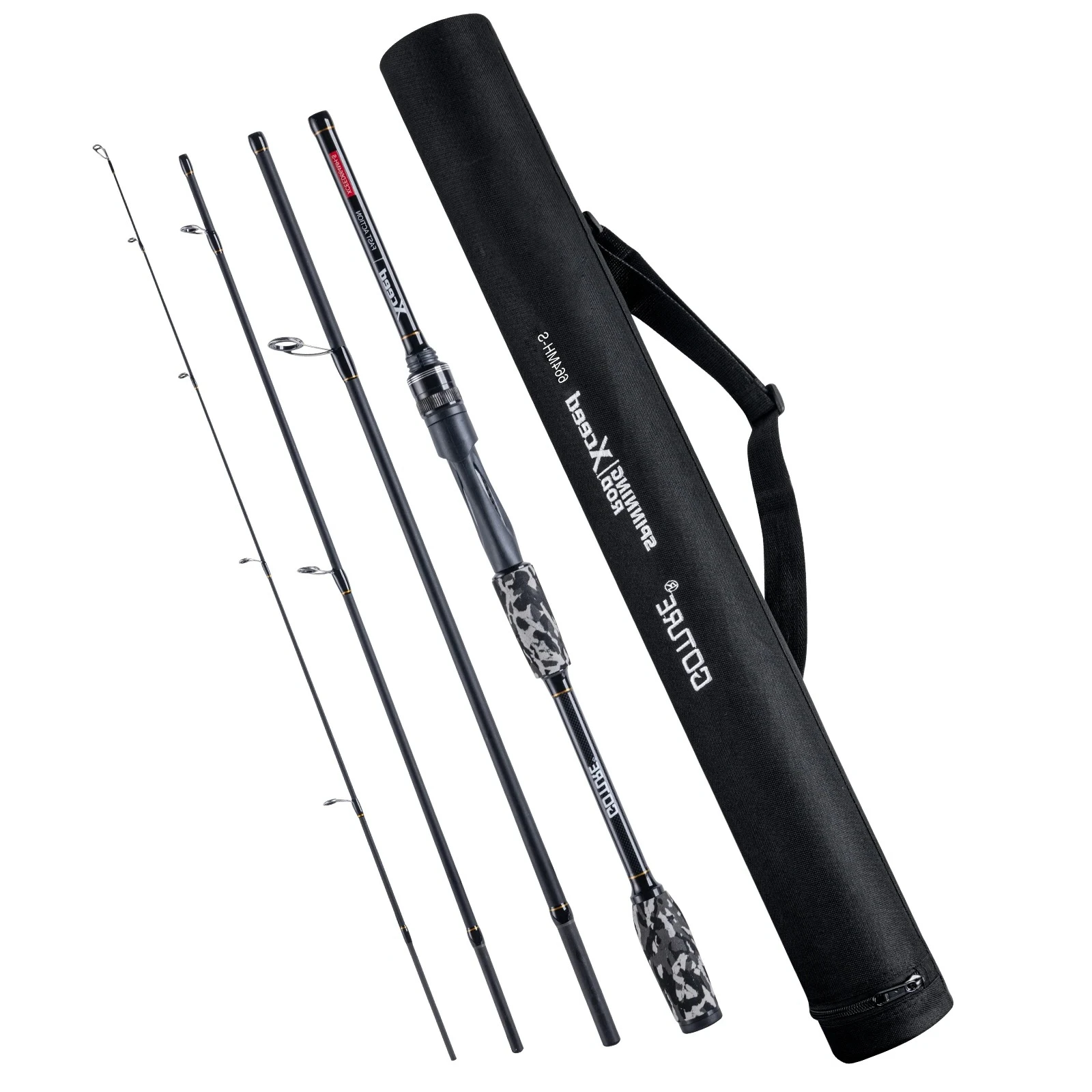 Goture Xceed moda 7 colores fibra de carbono Spinning Baitcasting señuelo caña 5-28g caña de pescar rápida M MH Power aparejos de pesca de viaje - imagen 2