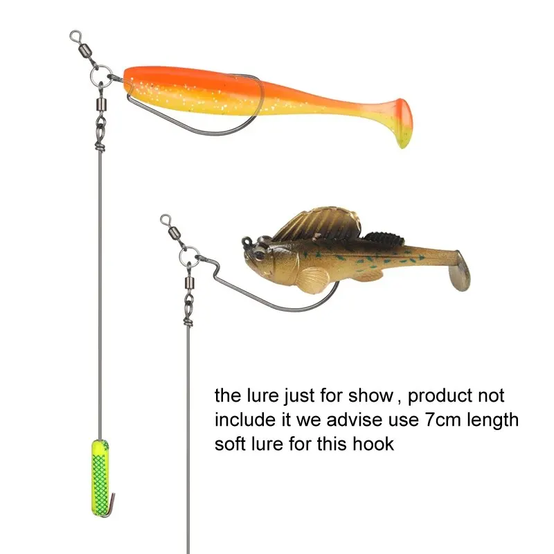 Anzuelos de pesca de 5 piezas, Kit de aparejo de tiro, plantilla de Metal, gancho de manivela, rodillo adjunto, accesorios de plomo para lubina, artículos de mar - imagen 4