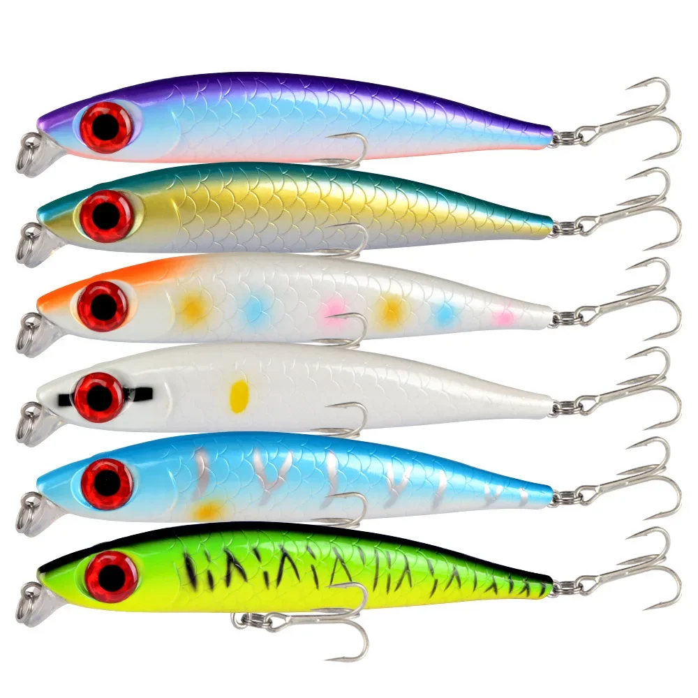 Señuelos de Pesca de pececillos, cebos duros Wobbler, Crankbaits, ABS Artificial, aparejos de pesca de Lucio, 1 piezas, 17,5 cm, 42,5g - imagen 4