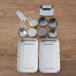 Coleccionistas extra raros reutilizables, café para acampar, fácil de limpiar, Mini utensilios de cocina para campamento, juego multiusos con tazas para ollas de campamento