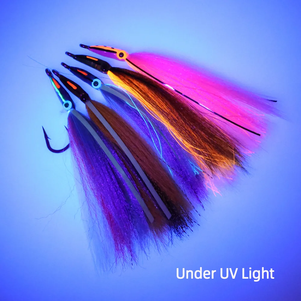 Streamer con Jig Head epoxi, ojo 3D y anzuelo inoxidable - imagen 5