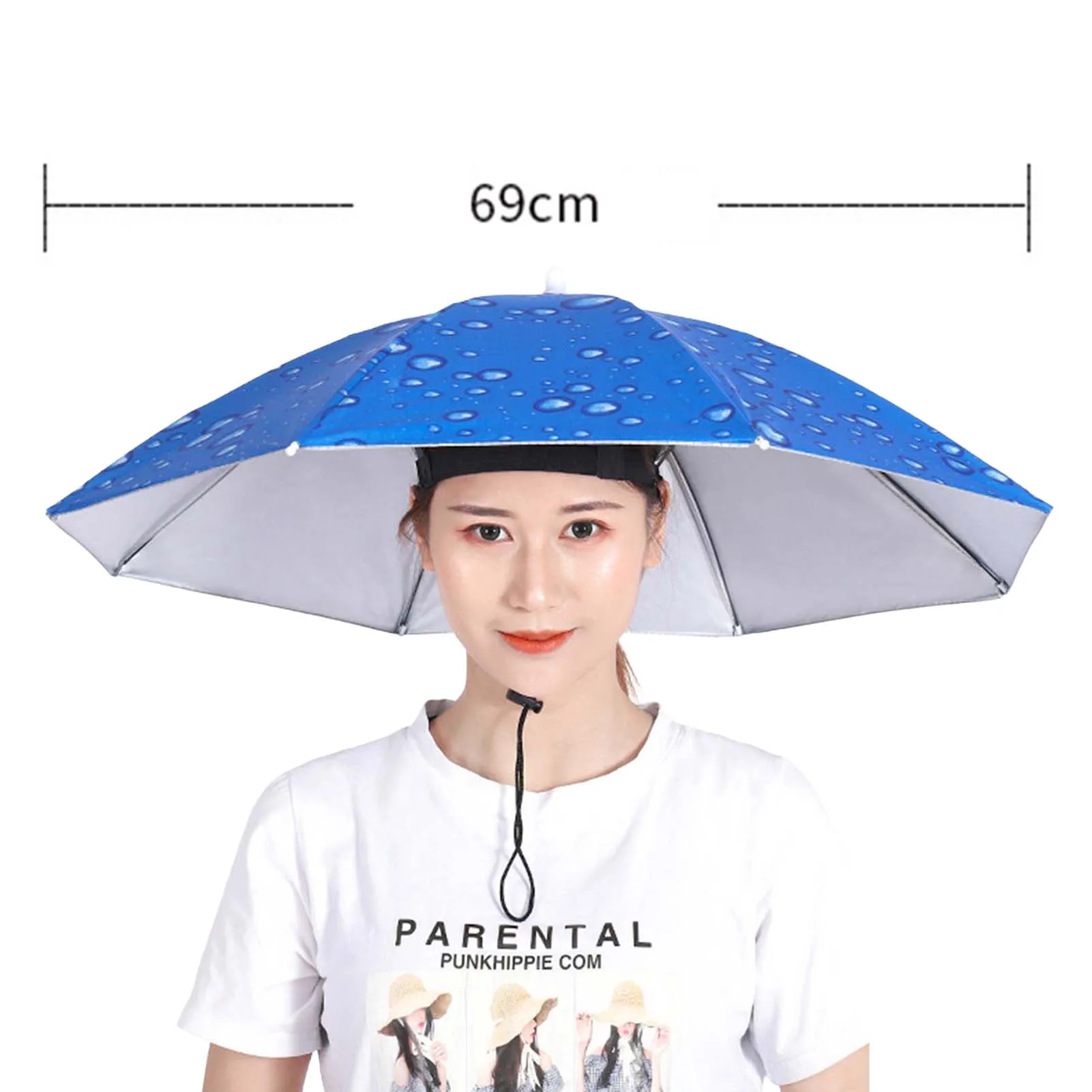 Sombrero de sombrilla plegable UV para niños, hombres y mujeres - imagen 5