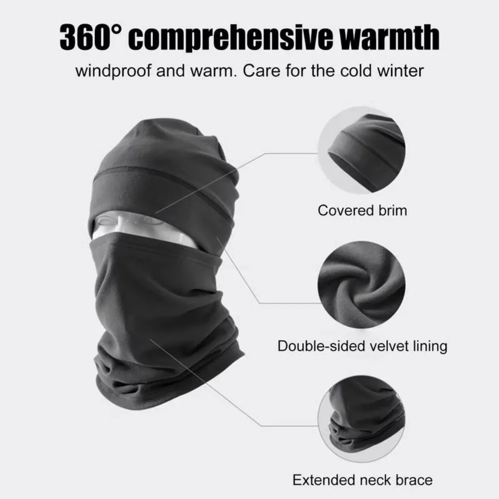 Dralon gorro y bufanda térmica a prueba de viento para cuello - imagen 4