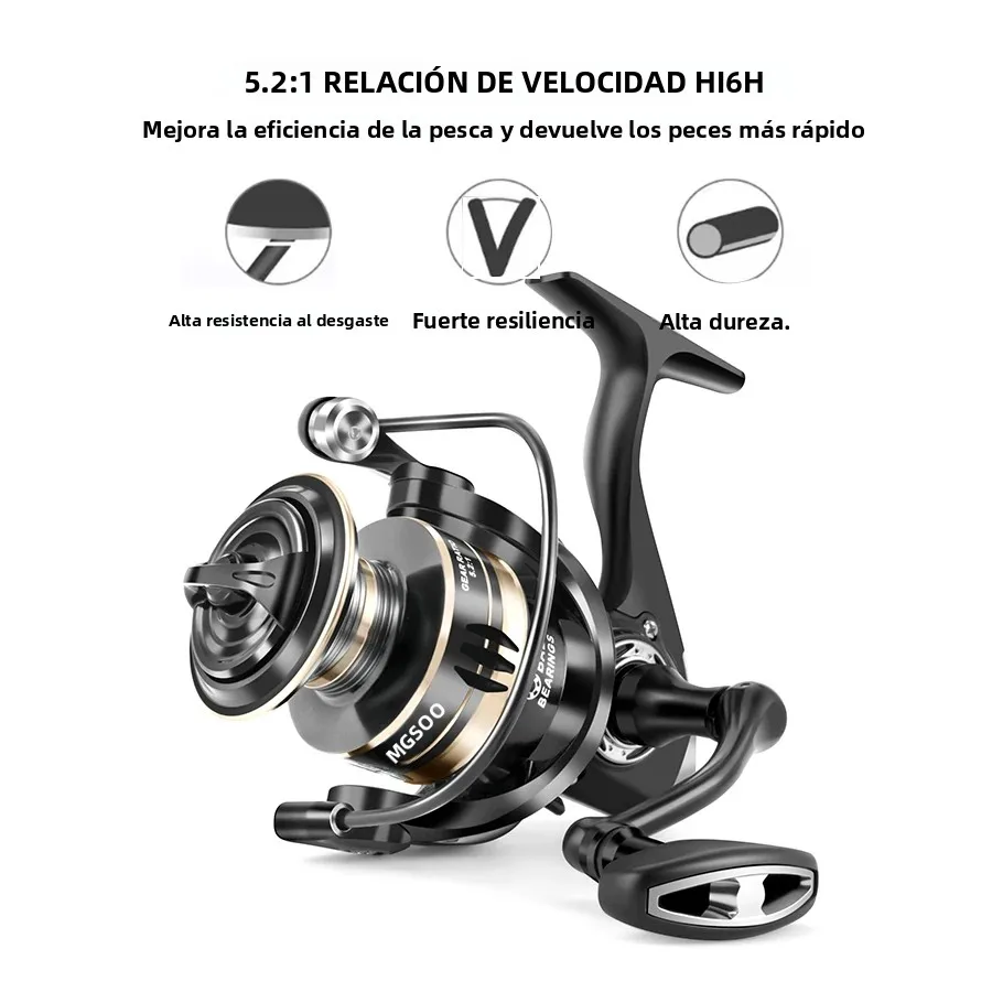 Huidiao Carrete Spinning 4000 Metal Lance Largo - imagen 3