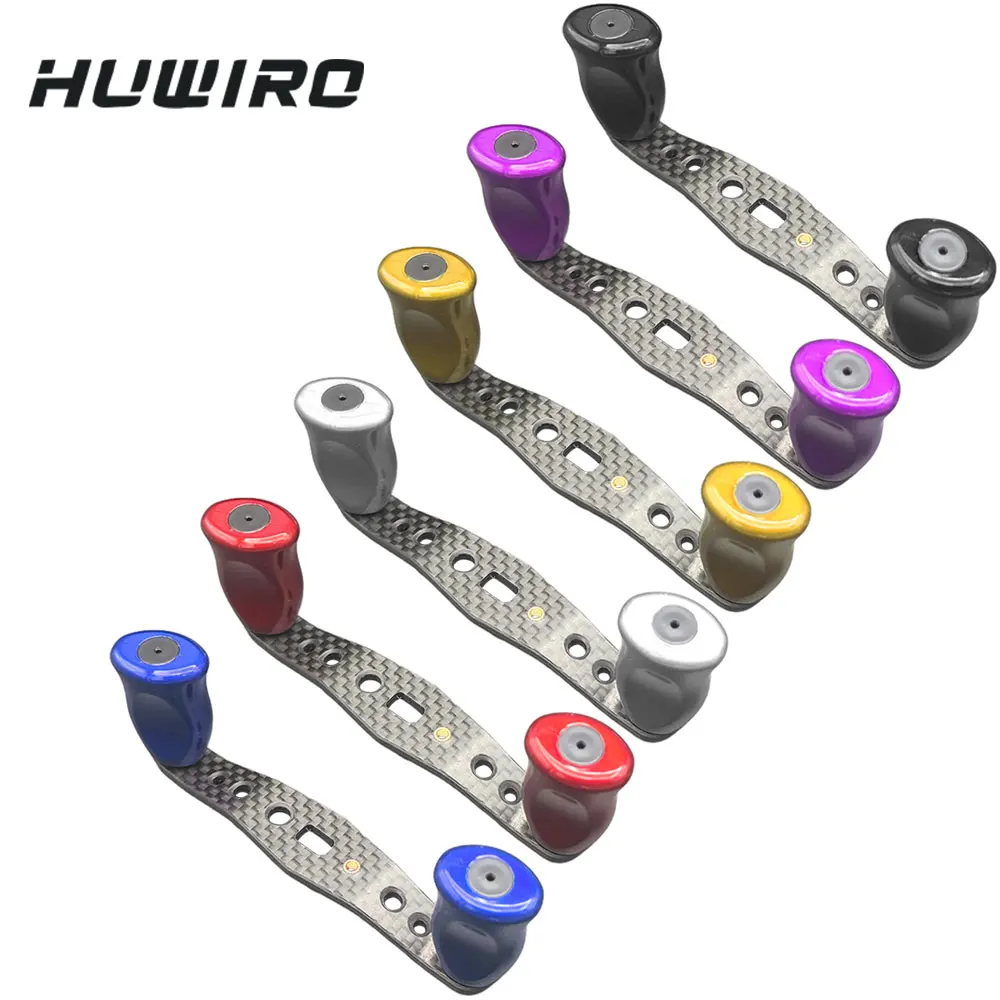 Mango de carrete de pesca fundido de fibra de carbono de 85mm, perilla ABS con rodamientos, mango ligero de tamaño pequeño para carretes de pesca DAIWA - imagen 5