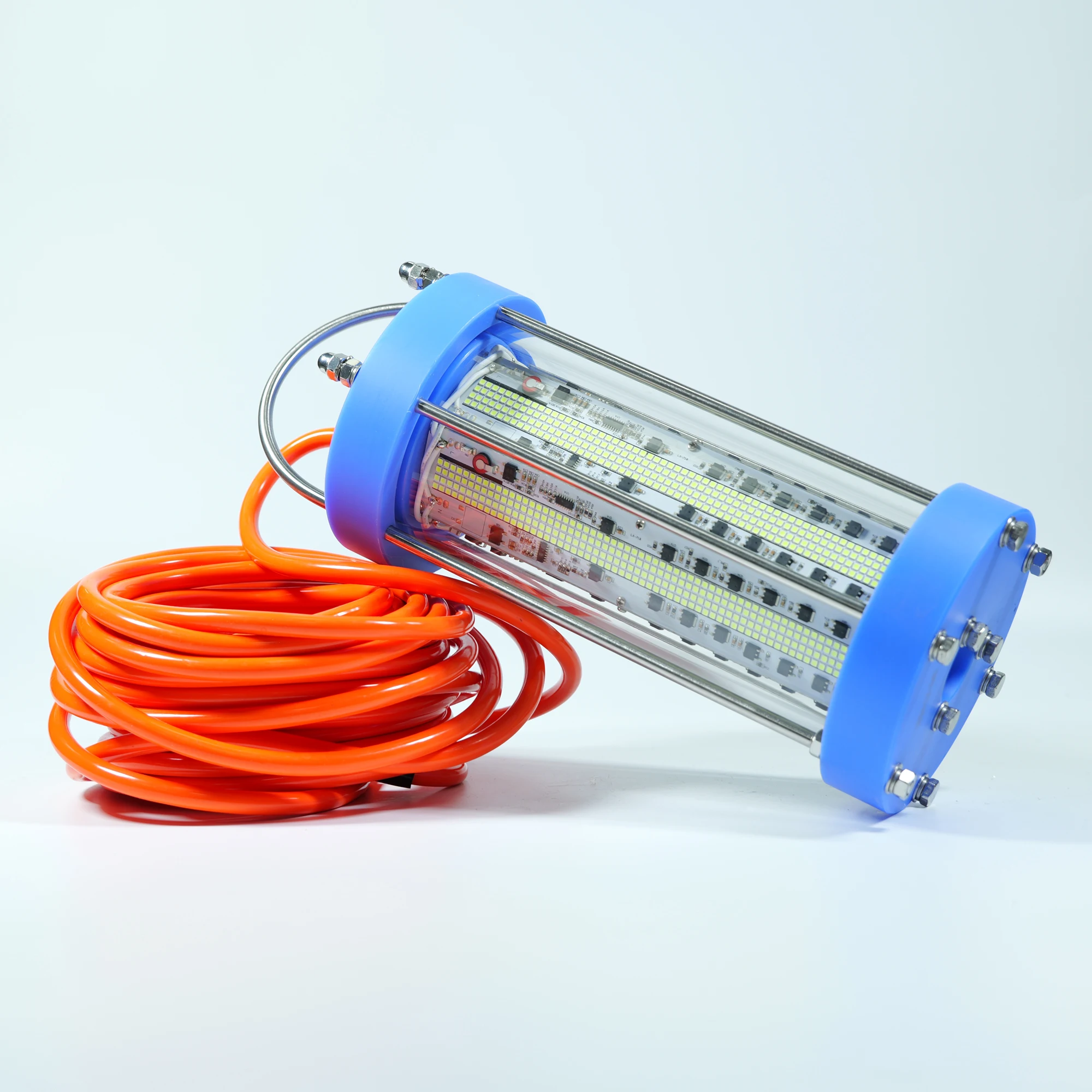 Pinboer-luz de pesca subacuática, lámpara LED de alta potencia sumergible, verde, con brillo regulable opcional, 1200W, AC220V, 150000LM - imagen 3