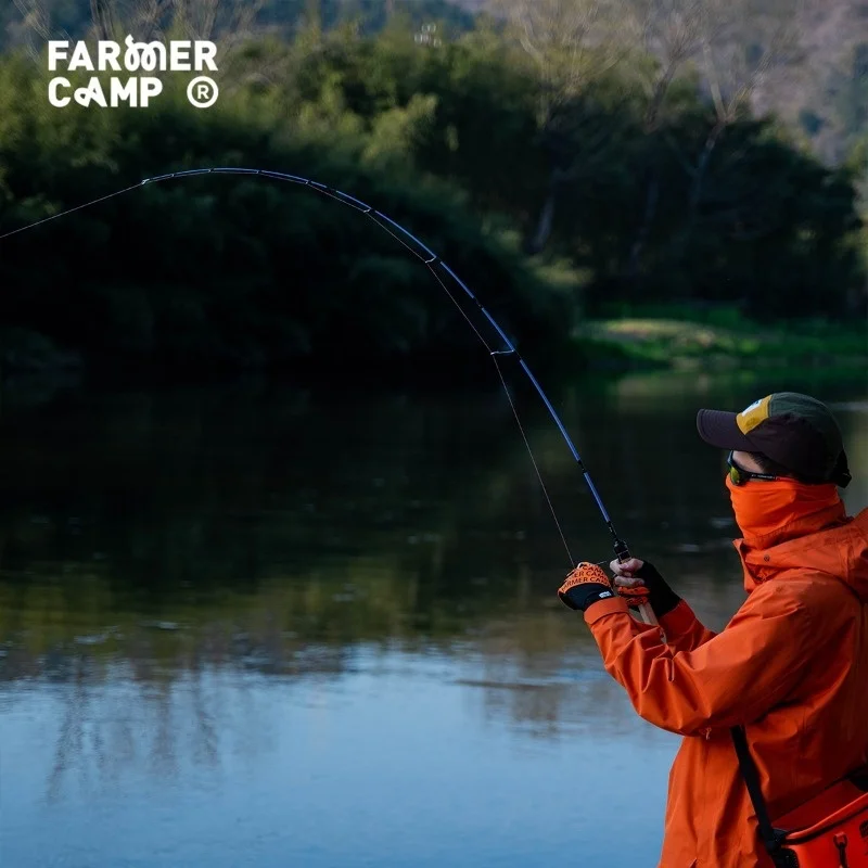 Caña spinning Farmer Camp 4 Stream – UL/L portátil para viaje de pesca