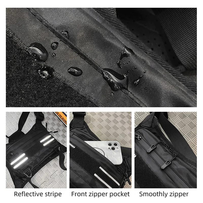 Bolsas tácticas de pesca para hombre, Molle, para acampar al aire libre, ciclismo, senderismo, caza, escalada, riñonera con señuelo EDC, paquete táctico - imagen 5