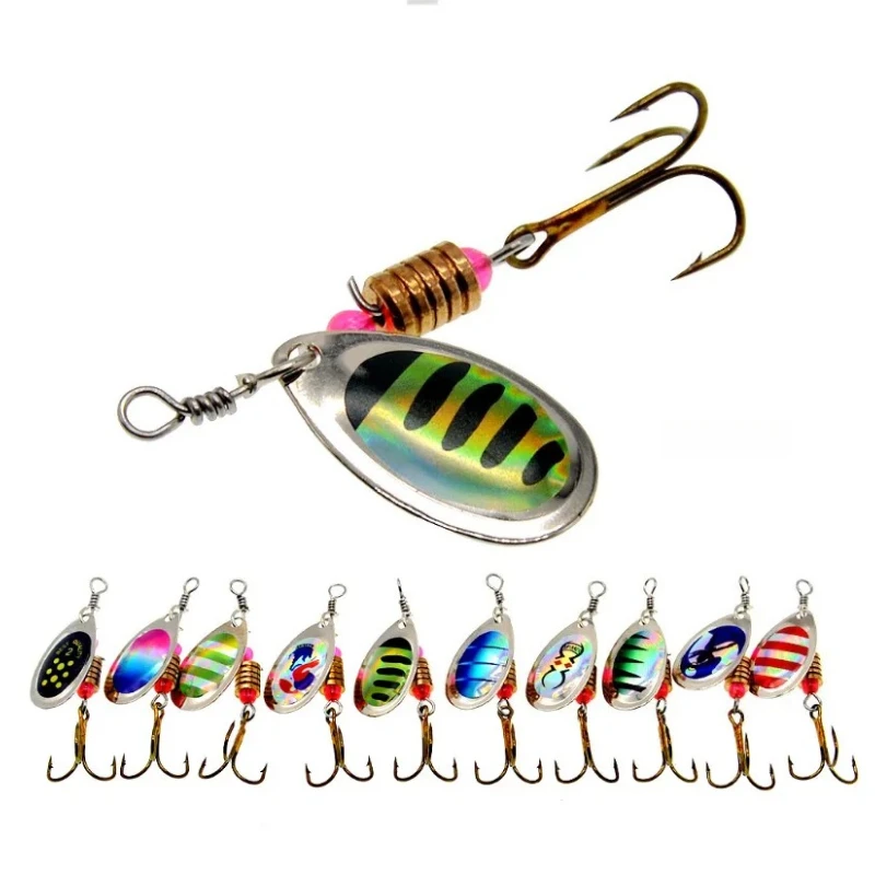 Cuchara giratoria metálica señuelo artificial para spinning - imagen 2