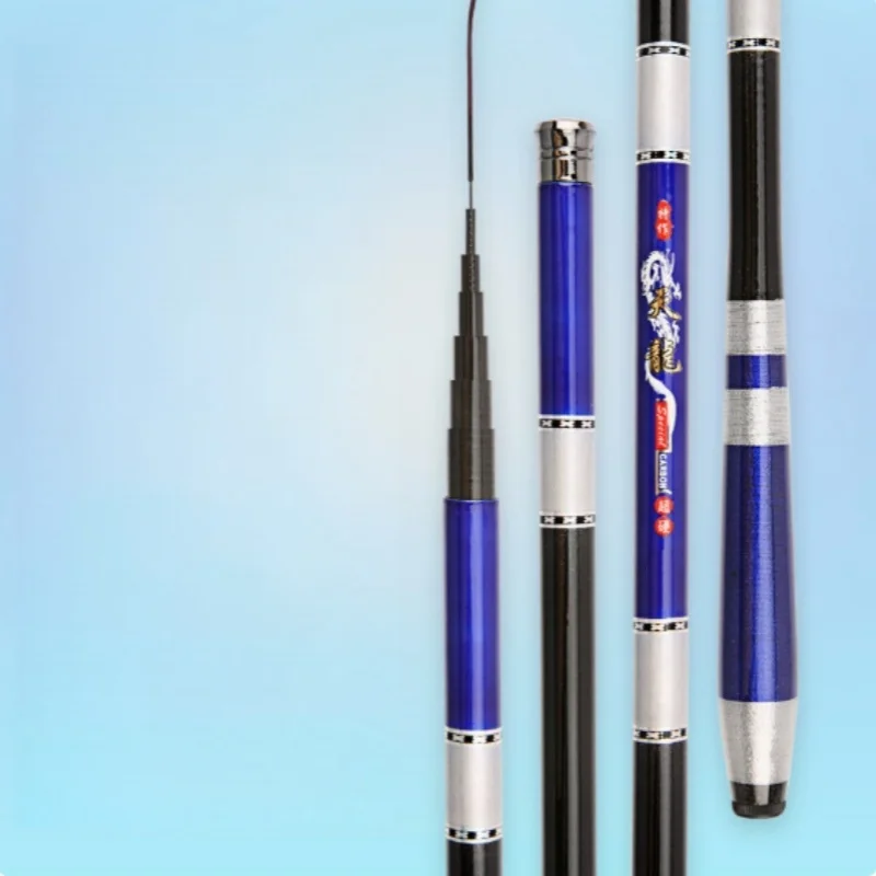 Caña de Pescar Telescópica, Ajustable, de Carbono, Portátil, para Pesca de Carpas en Agua Dulce, 2.7/3.6/4.5/5.4/6.3/7.2 Metros - imagen 4