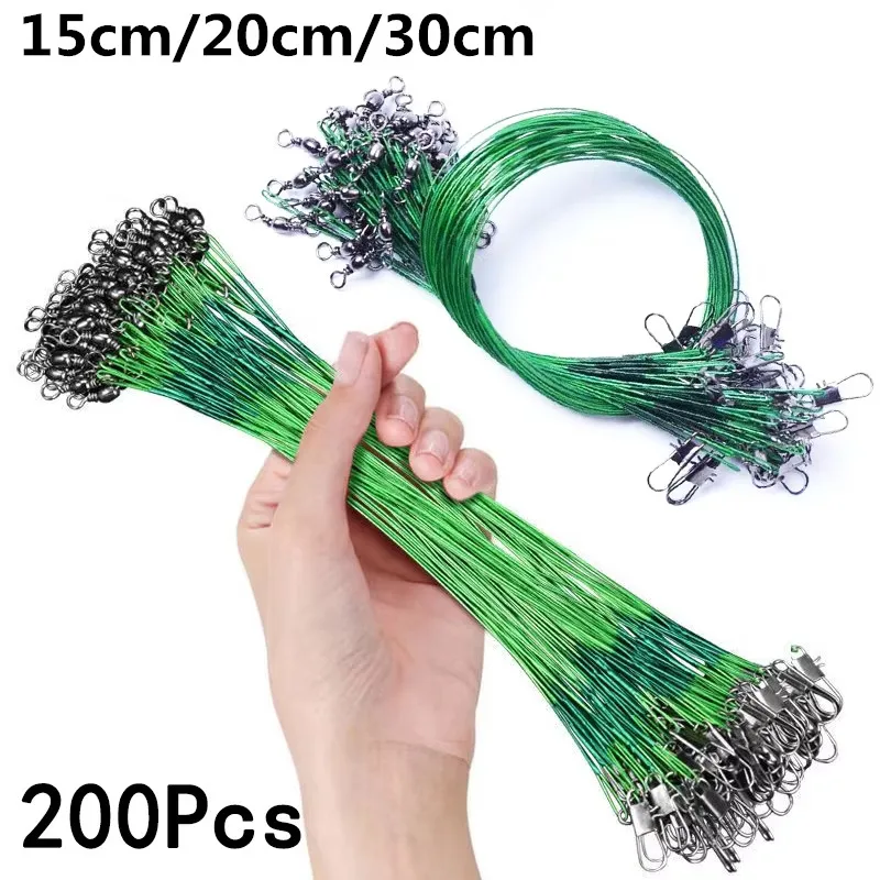 Leader de acero antimordida para pesca – Trenzado súper resistente