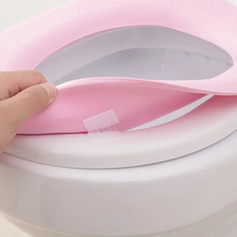 Nueva funda de cojín para inodoro, almohadilla Universal gruesa impermeable para inodoro, alfombrilla de plástico de espuma para inodoro, accesorios de baño - imagen 4