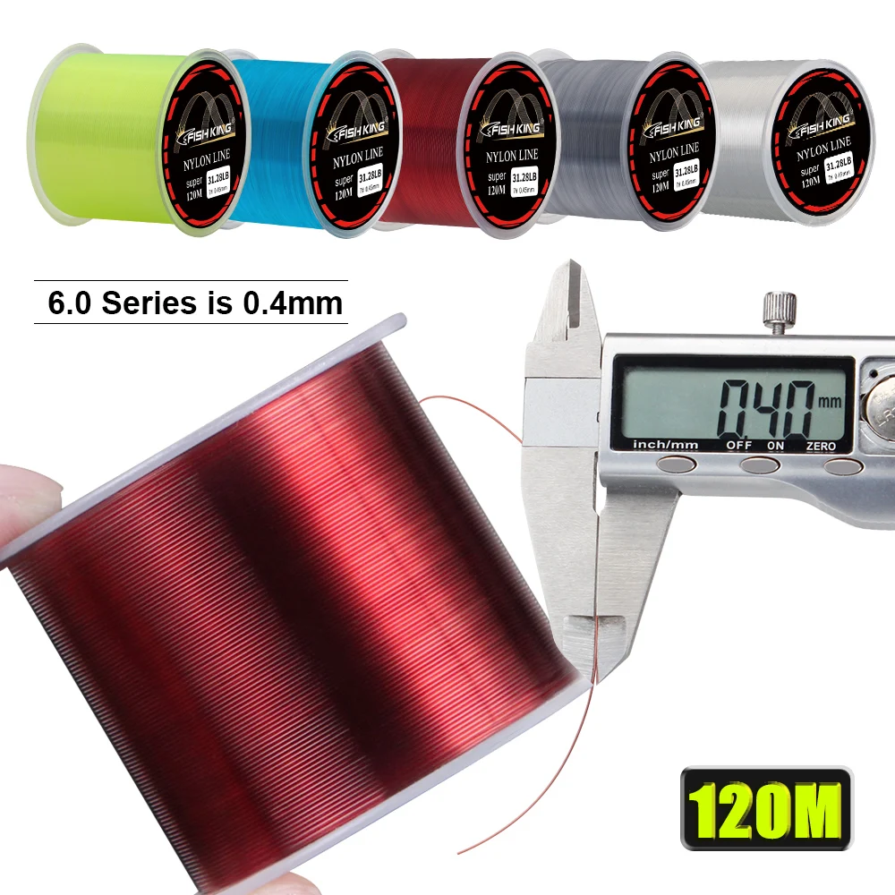 Línea de pesca de monofilamento súper fuerte NGB 120M 0,14 MM-0,60 MM 4.13LB-34.32LB línea de nailon accesorios de pesca de carpa - imagen 2