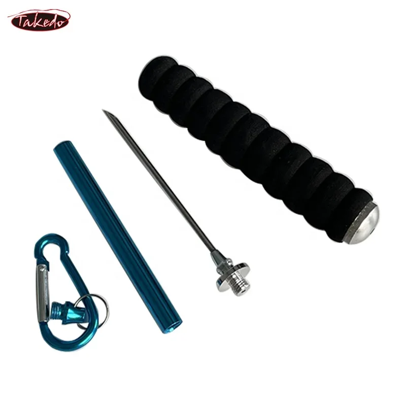 TAKEDO-aguja deflación de peces, herramienta reductora de presión de aire, punzón de aguja, equipo de pesca de aguas profundas, accesorios de señuelo, 22CM, 35G - imagen 5