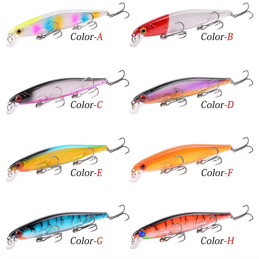 Señuelo de pesca flotante, cebo duro Crankbait Minnow, aparejos de pesca de Lucio, 110mm, 13g, 1 ud. - imagen 3
