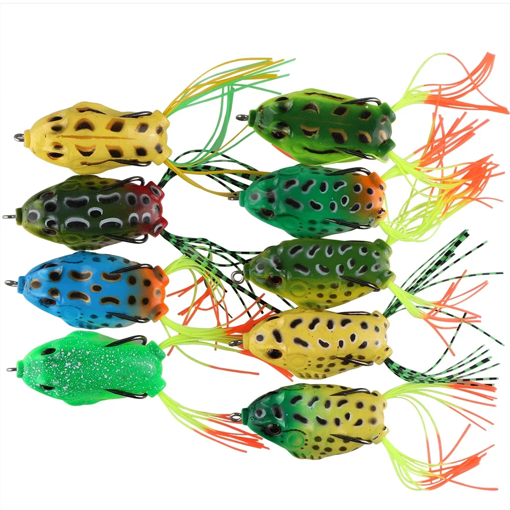 Goture señuelos rana 5,5 cm silicona suave – Crankbaits para carpa - imagen 4