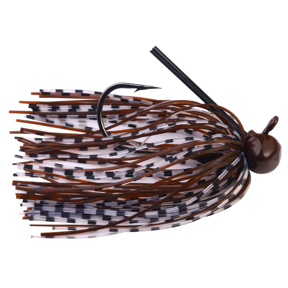 Señuelos de pesca de 7cm y 13g, cebo con cabeza de anzuelo con falda de goma, Wobbler Artificial, Buzzbait, señuelo de Jigging, cuchara giratoria para Lucio, 1 ud. - imagen 4