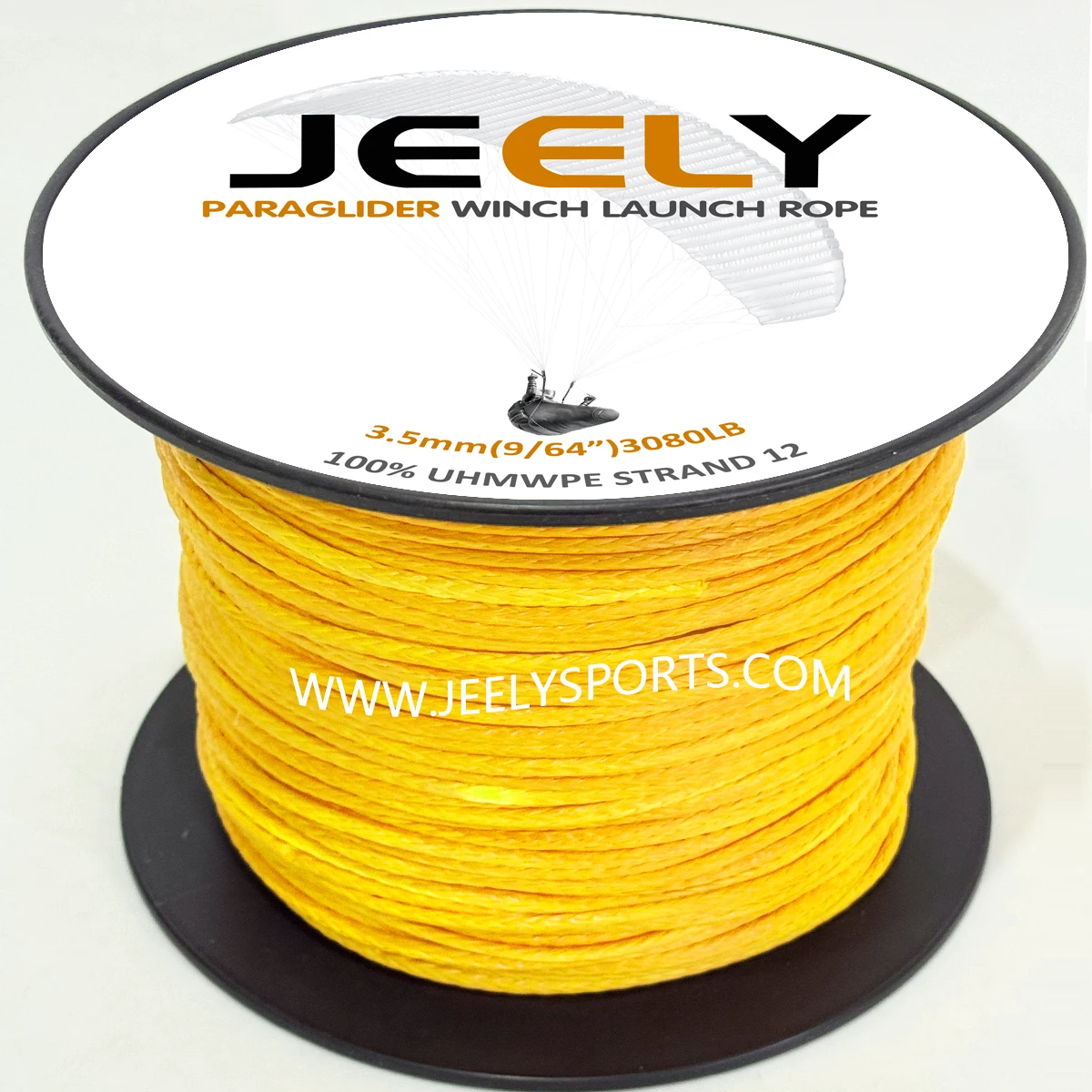 JEELY 10m 3080lb Spectra UHMWPE Línea de cometa trenzada 3,5 mm 9/64'' 12 tejidos - imagen 2