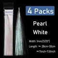 4 packs Pearl White