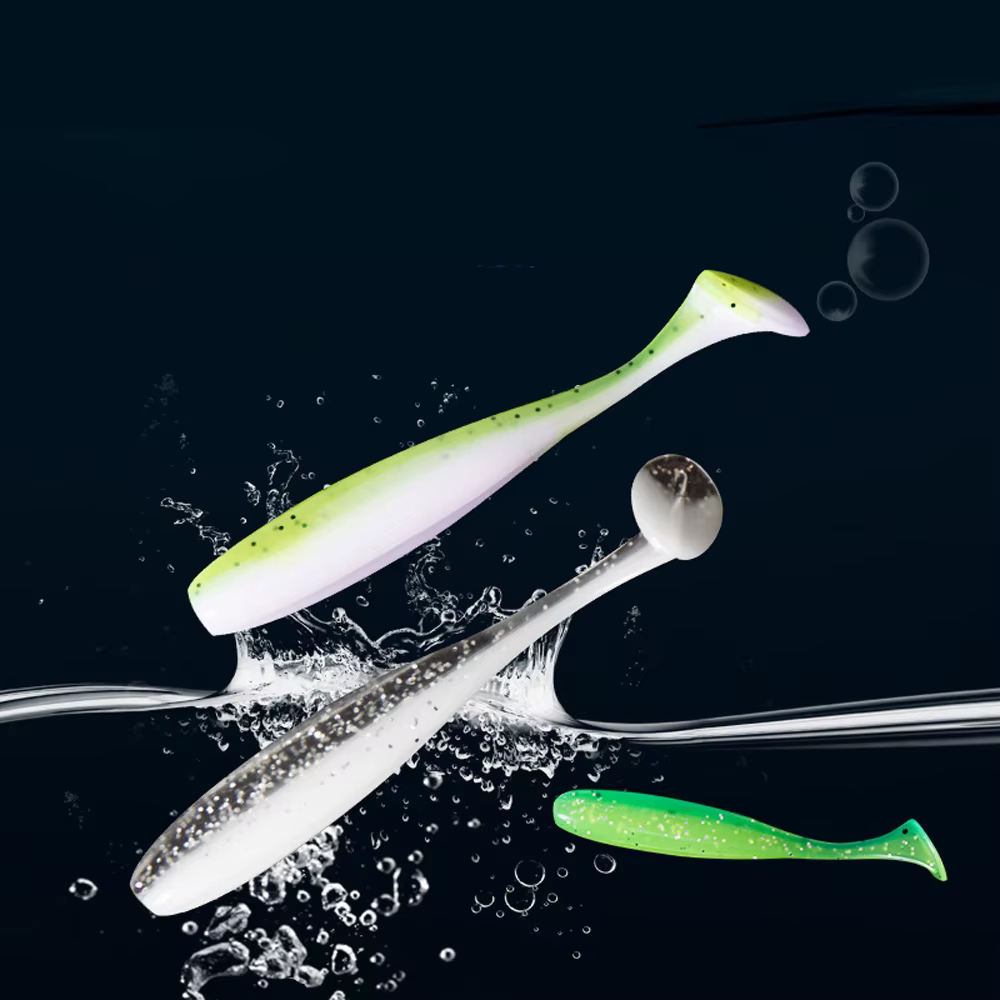 Kit señuelos suaves con jig head – Incluye caja y emerillón - imagen 5