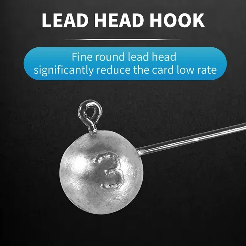 10 unids/lote 20 uds/30 uds/lote 50 unids/lote anzuelo de pesca de gran juego anzuelo de plomo equipo de pesca gancho de surfcasting - imagen 2