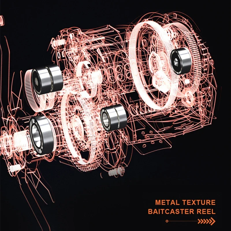 Carrete de pesca de Metal VX ligero 225g exportación de cerámica 5 + 1 rodamiento de bolas de acero 6,3: 1 carrete de fundición de cebo de alta velocidad señuelo de agua salada - imagen 5