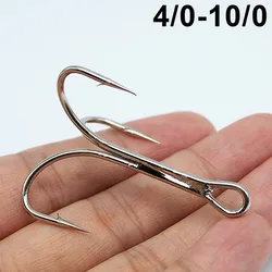 Anzuelo triple acero al carbono 4/0-10/0 con púas para agua salada