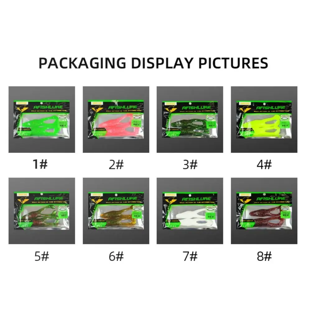 2 uds cebo falso simulado de silicona suave Señuelos de Pesca de rana ojos 3D producto de equipo de pesca suave 10,5 cm/12g Mini señuelo suave de pesca - imagen 5