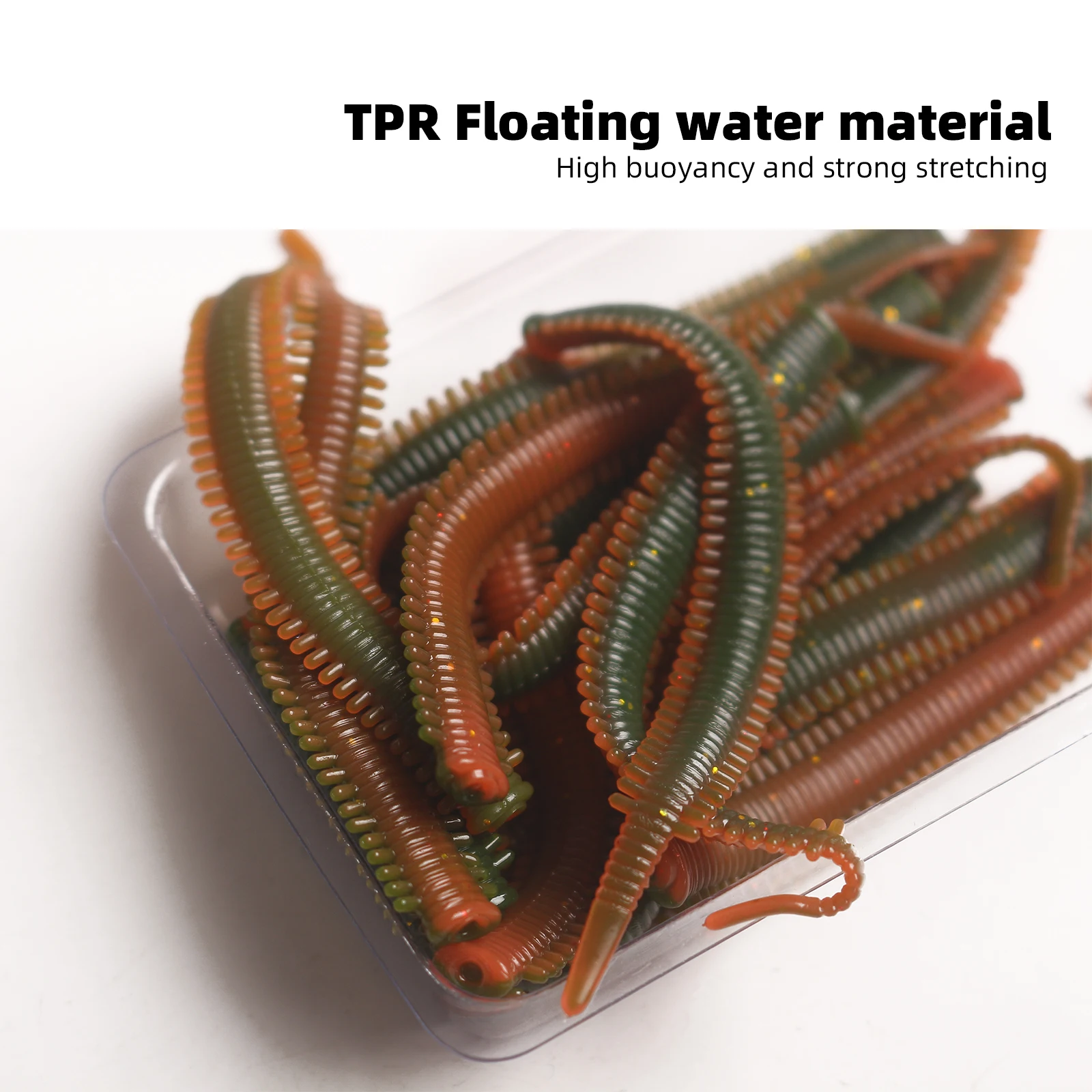 10 bolsas de señuelos de camino de carretera, gusanos de arena biónicos de mar, cebo suave para simular los señuelos reales, Señuelos de Pesca multicolor, no brok fácilmente - imagen 4