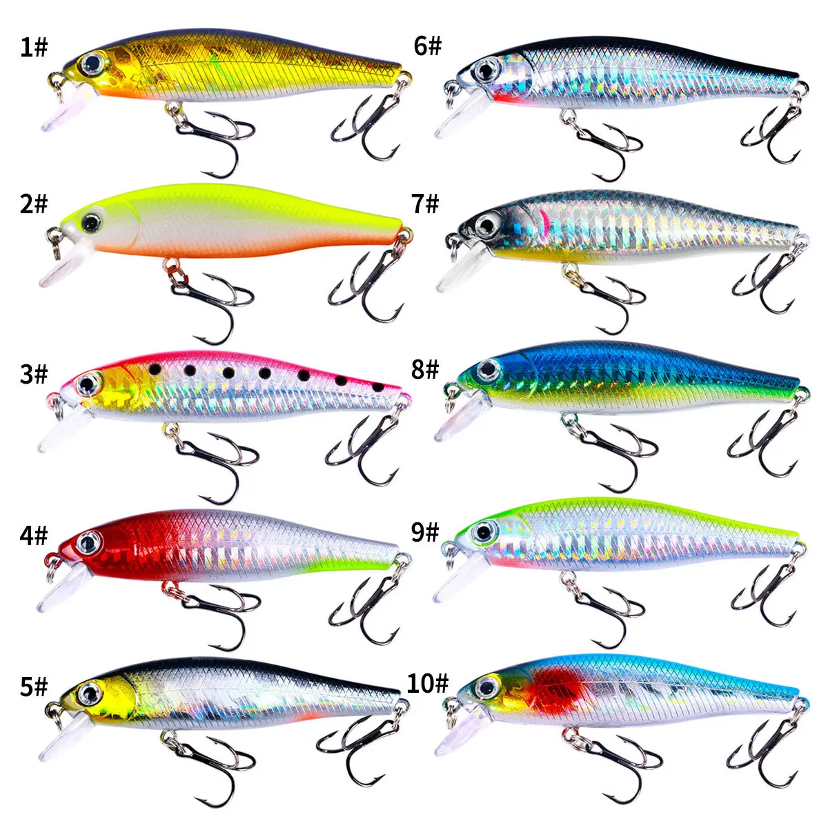 Crankbait Lubina Flotante 3D – Eficaz para Pesca de Agua Dulce - imagen 5