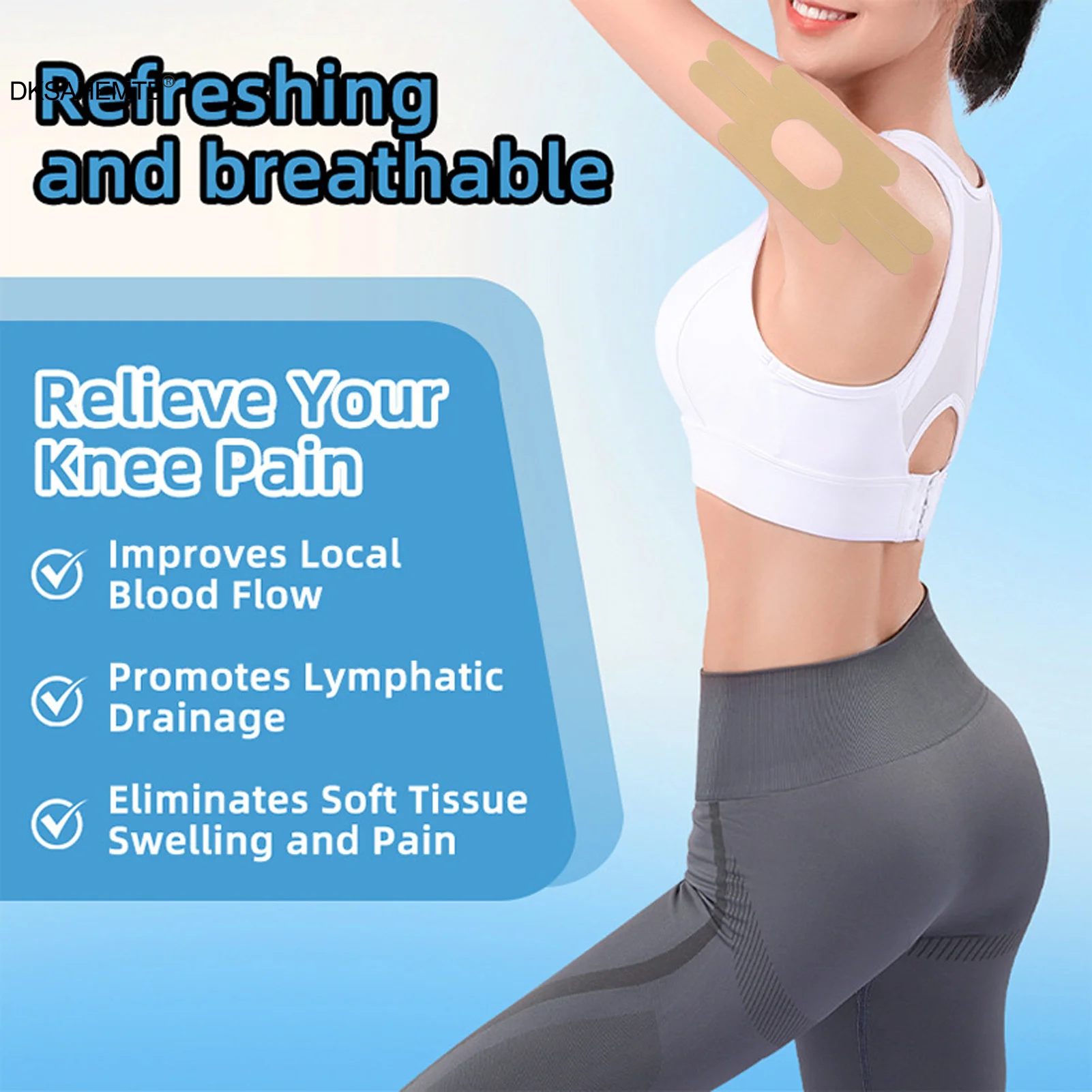 Rodilleras específicas para deportes vendaje muscular de alta elasticidad correr ciclismo boxeo levantamiento de pesas juego de pelota vendaje antitencha 1 ud. - imagen 4