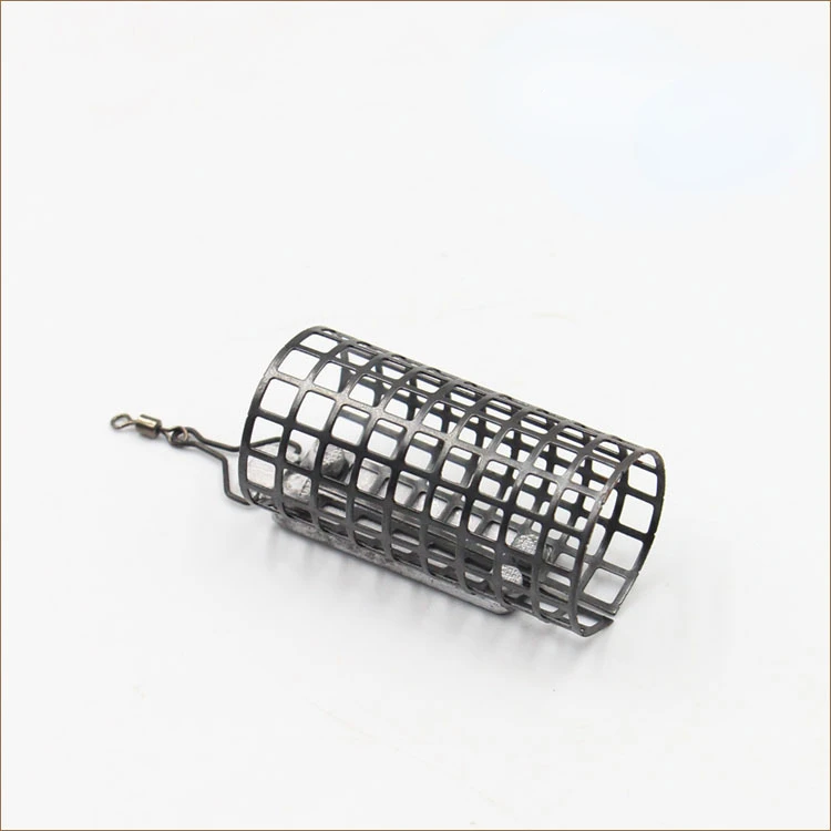 Jaula redonda de Metal para cebo, anzuelo de acero S/L, 30g, accesorios de pesca de carpa europea, suministros de pesca, equipo de pesca - imagen 4