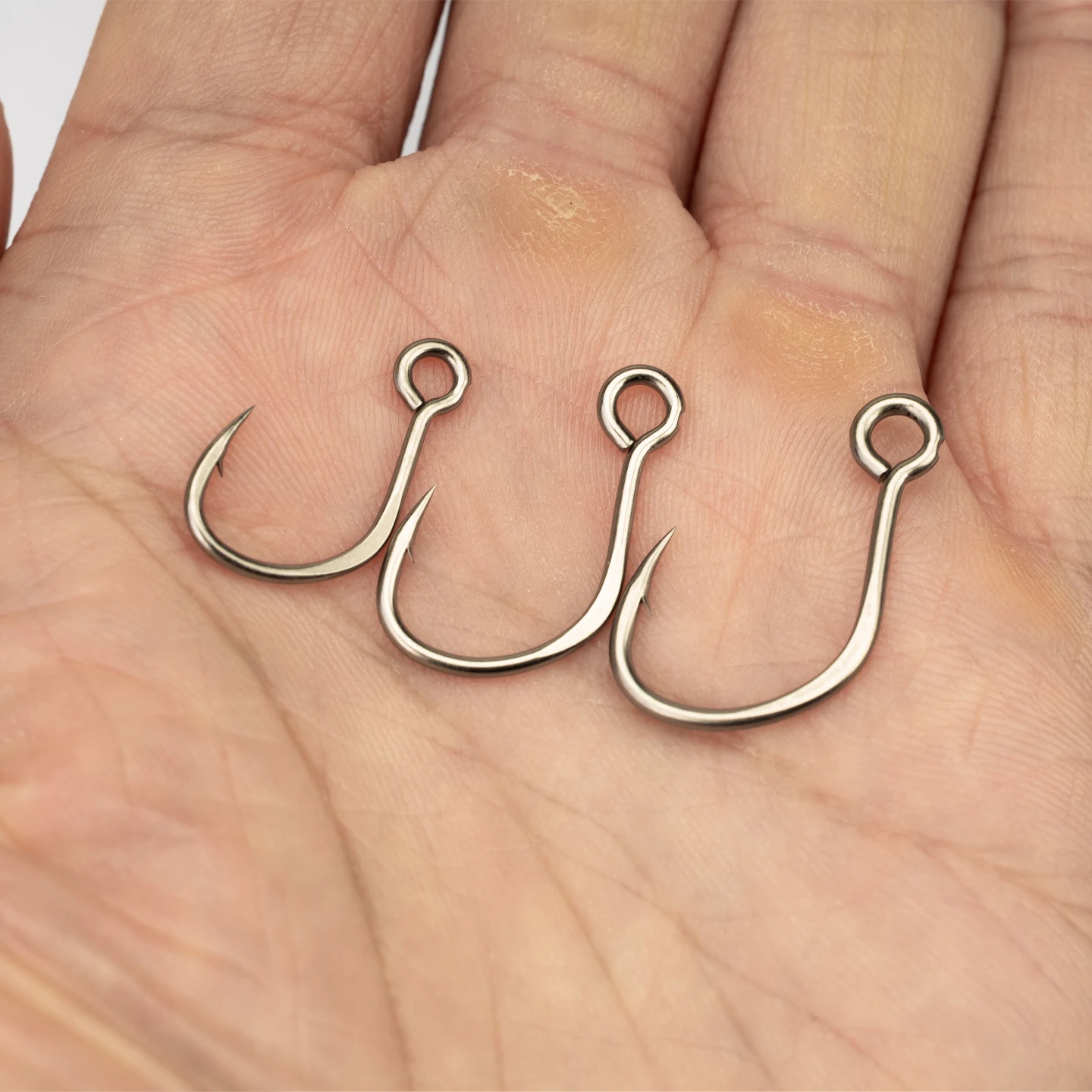 Nuevo 10 Uds señuelo de pesca anzuelo de repuesto 5X fortalece individual 33 anzuelos en línea ojo grande tamaño 1 2 4 aparejos de acero alto en carbono