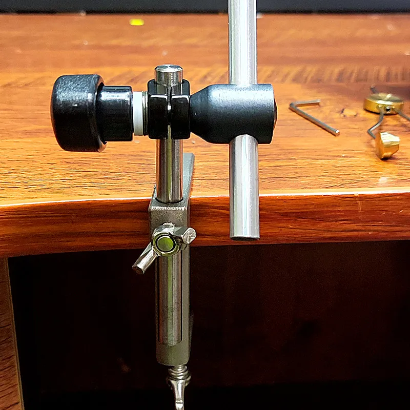 Herramienta de atado de moscas giratoria de 360 grados, cebo para moscas, tornillo de banco para atar moscas y convertidor de ángulo para hacer señuelo de pesca de trucha y salmón - imagen 3