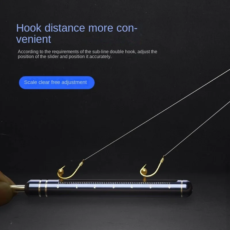 Nudador de sublínea LINNHUE, anudador de sedal de pesca rápido multifuncional, regla de sublínea para atar, herramienta de sublínea, artefacto profesional - imagen 4