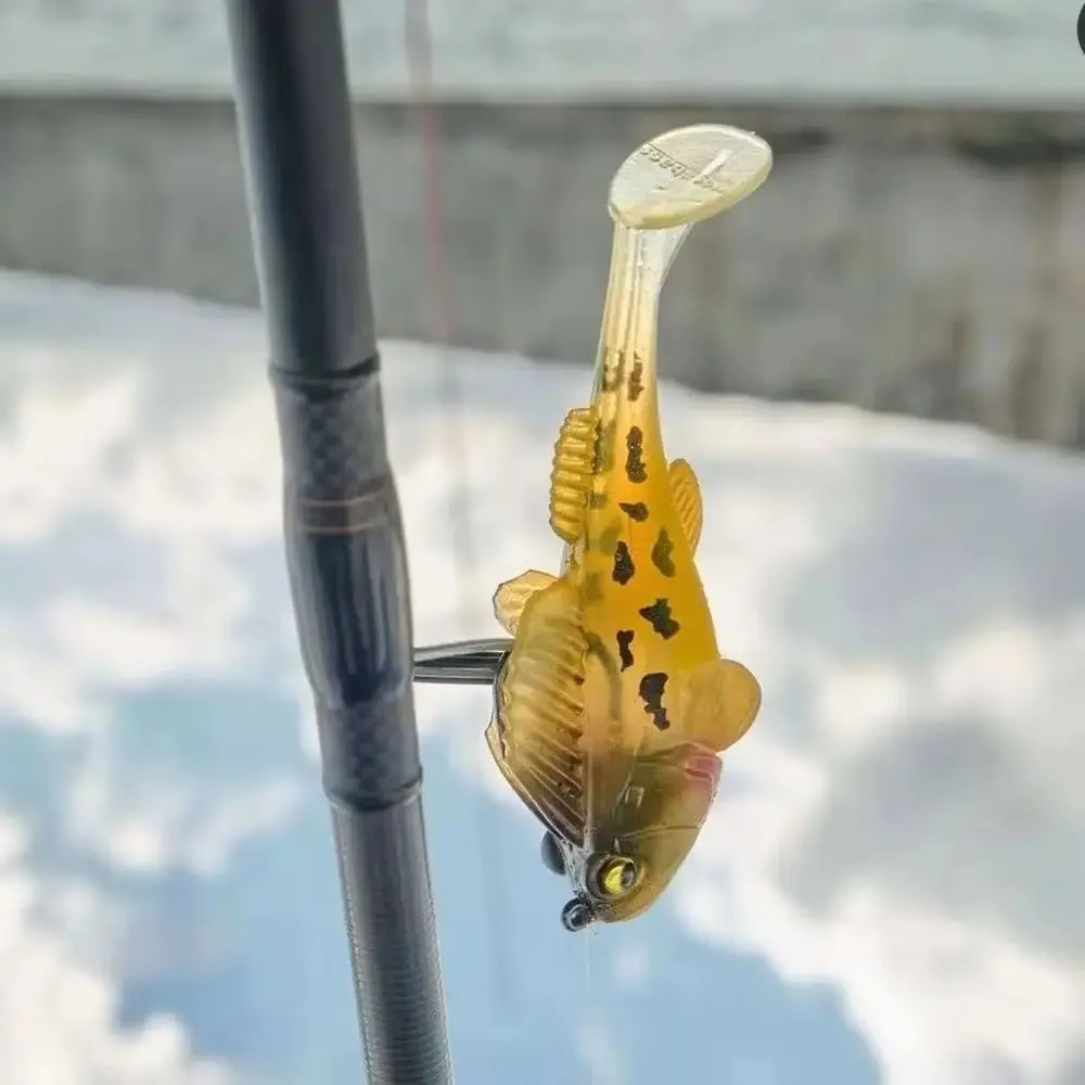 1/3 Uds señuelo de Pesca de silicona 6,5 cm 9cm Goby Jig Wobbler cebo suave para Lucio sábalo perca Swimbait aparejos de Pesca