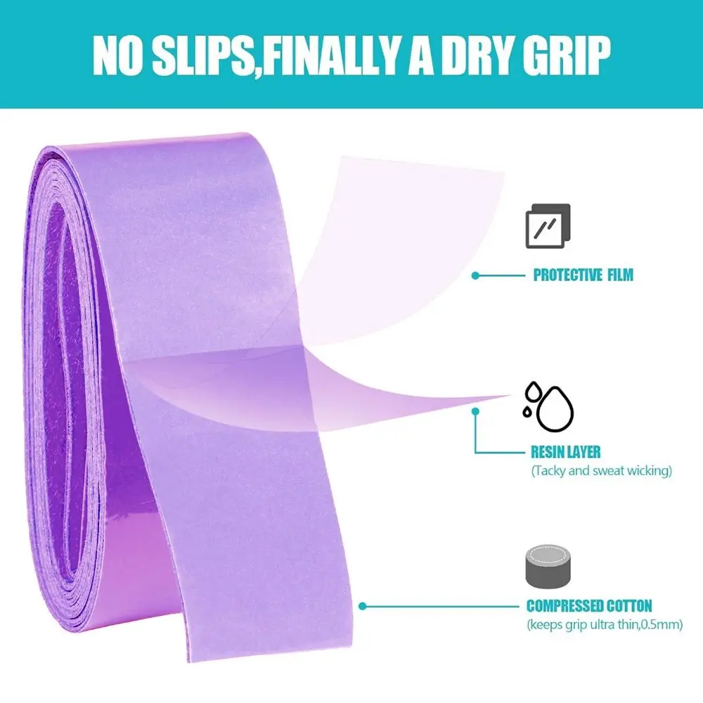Cinta de agarre antideslizante para el sudor, banda de sudor para bádminton, accesorios para raqueta de tenis y Squash, novedad - imagen 4