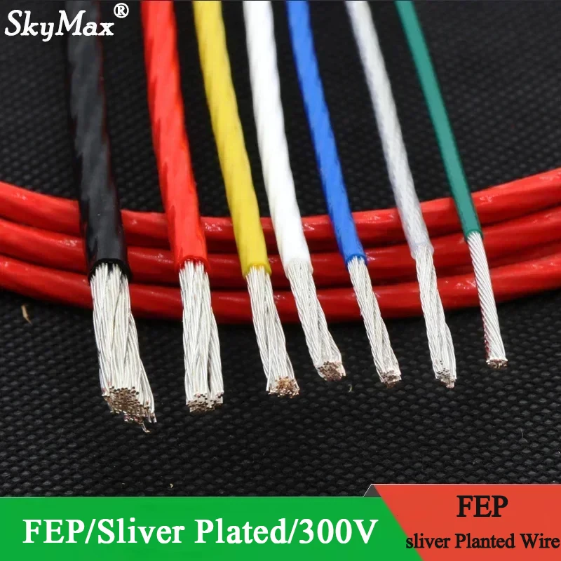 Cable FEP chapado plata OFC – Cobre puro alta pureza 10-30 AWG - imagen 2