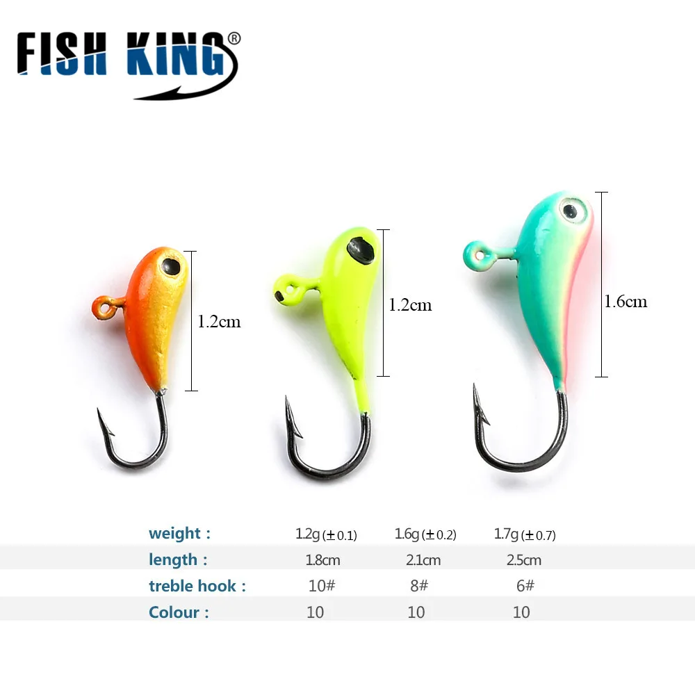 FISH KING-señuelo de pesca en hielo para invierno, cebo Artificial suave con forma de hormiga, cabeza pequeña, anzuelo de pesca en hielo para gusano, 5 unids/pack - imagen 2