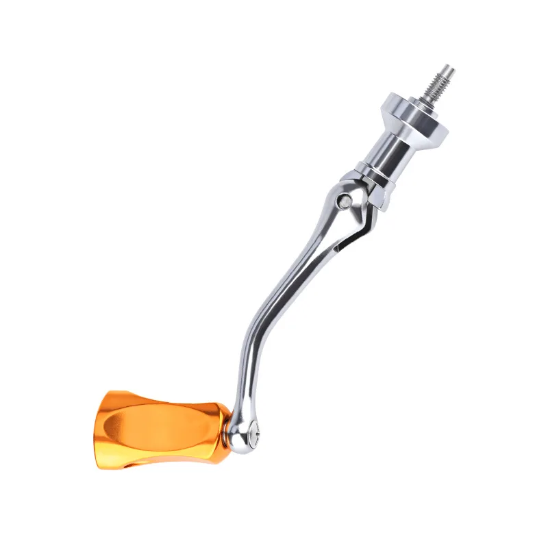 Modificación de mango de carrete giratorio de pesca para carrete de pesca con tornillo de marca S, accesorios de carrete de pesca con bola de agarre de brazo basculante de Metal - imagen 4