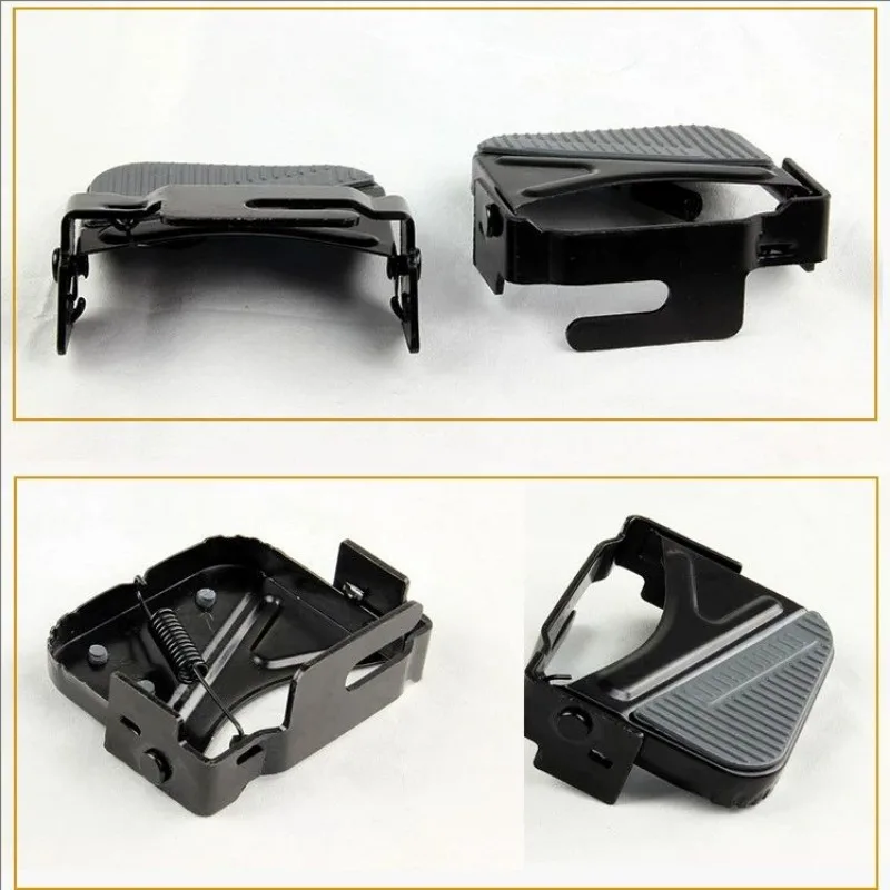 Pedal de bicicleta para asiento trasero, Pedal de acero al manganeso, bicicleta de montaña para niños, rueda trasera plegable, accesorios para pies para peatones - imagen 5