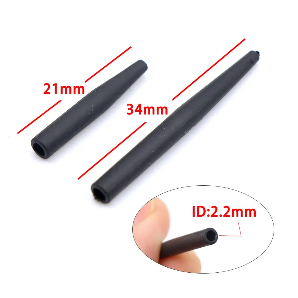 Mangas anti-enredos tungsteno para carpa – 10 uds, hair rig completo - imagen 3